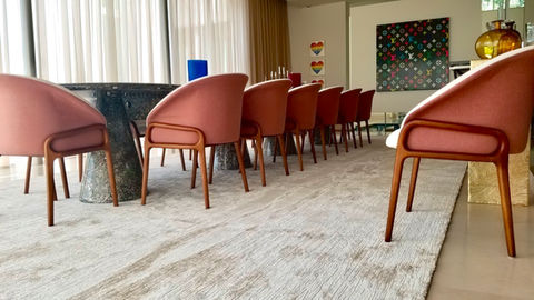 FLOORISH
Custom Oval rug by Prestige
Living room, Room, Bedroom