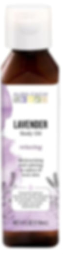 Aura Cacia Relaxing Lavender Body Oil - Front