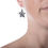 Thumbnail: woman wearing - Wish upon a star eco-earrings