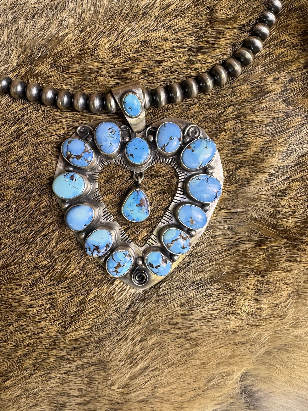 Thumbnail: Golden Hills Heart Pendant 