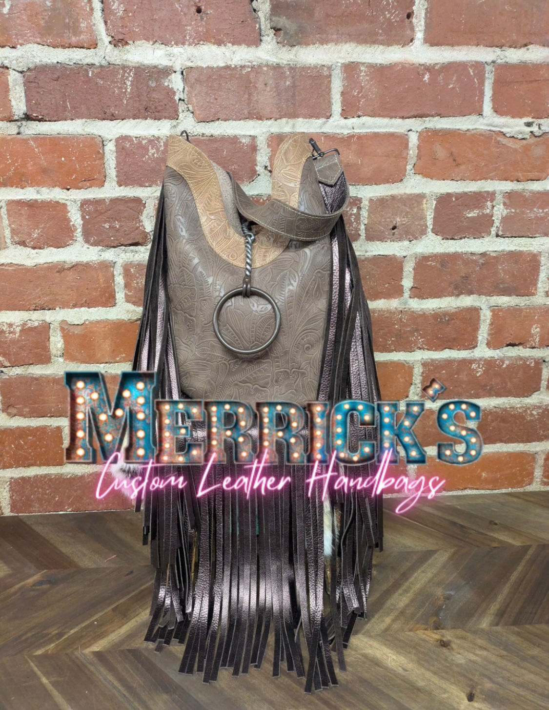Boot Bag - Chocolate & Beige Denver 