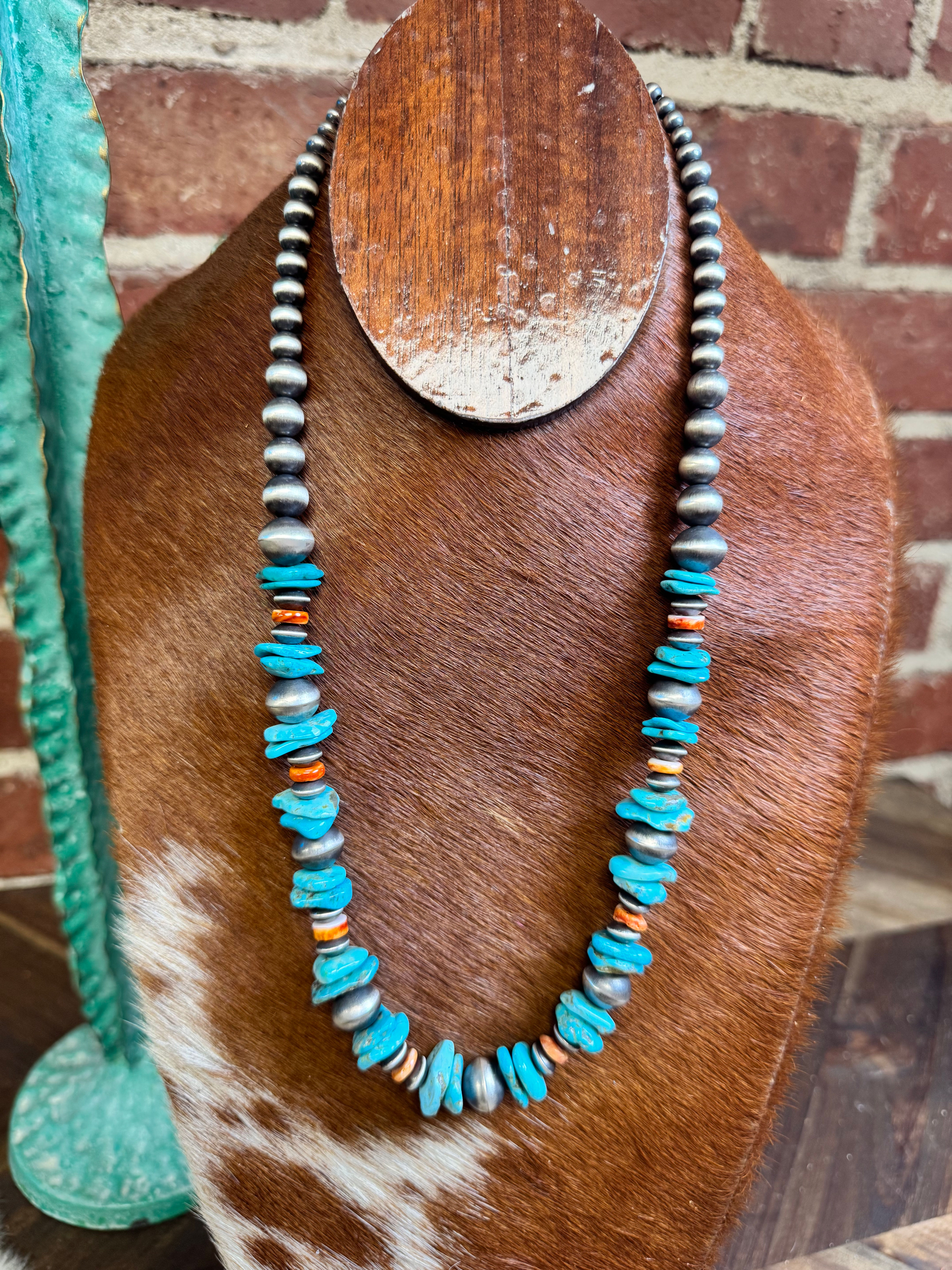 Rose Martin - Adjustable Turquoise & Spiney Pearl 