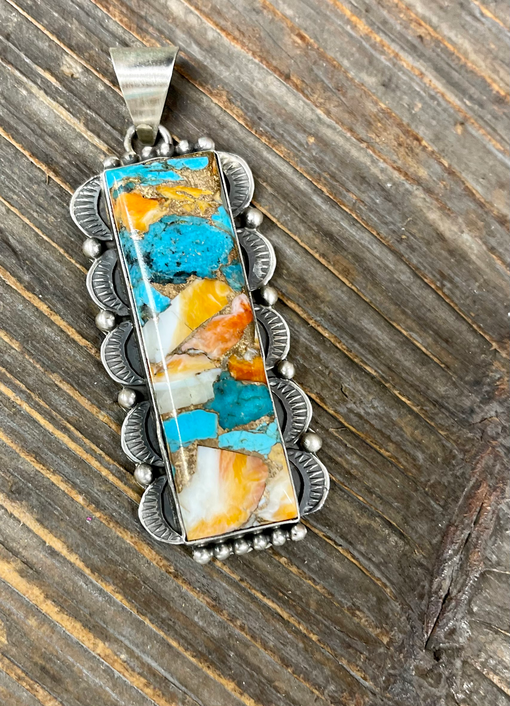 Pendant - Spiney & Turquoise 