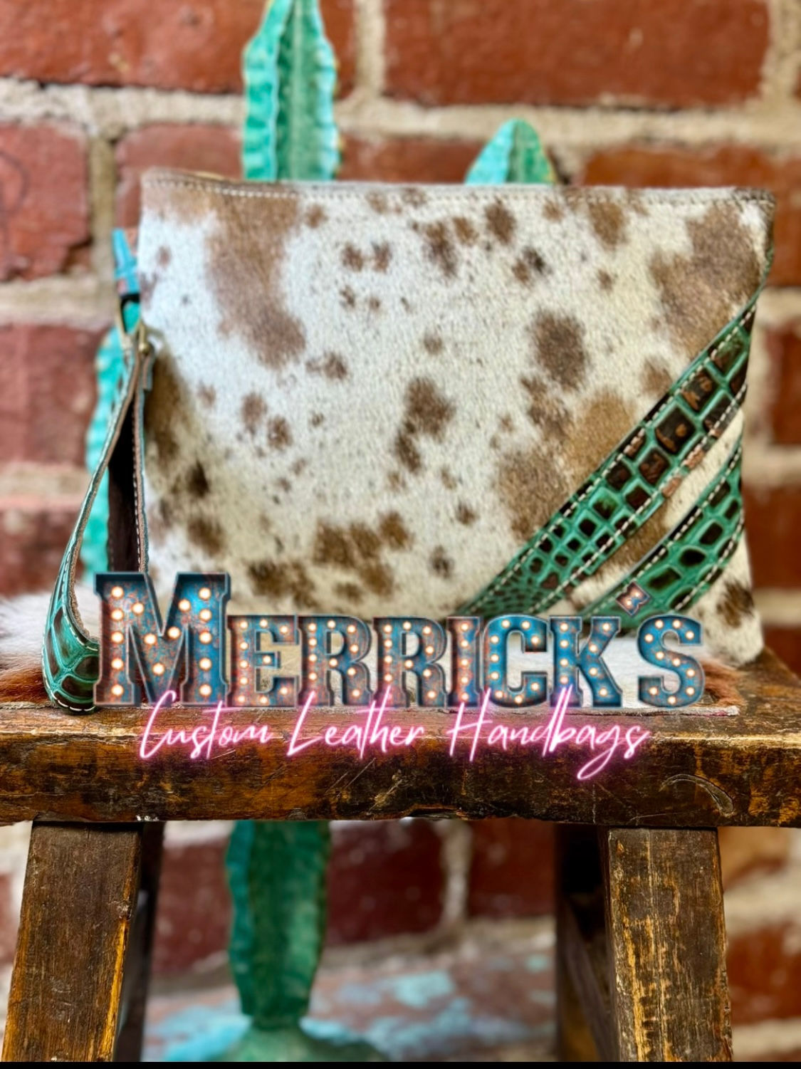 Clutch - Turq & Copper Croc 