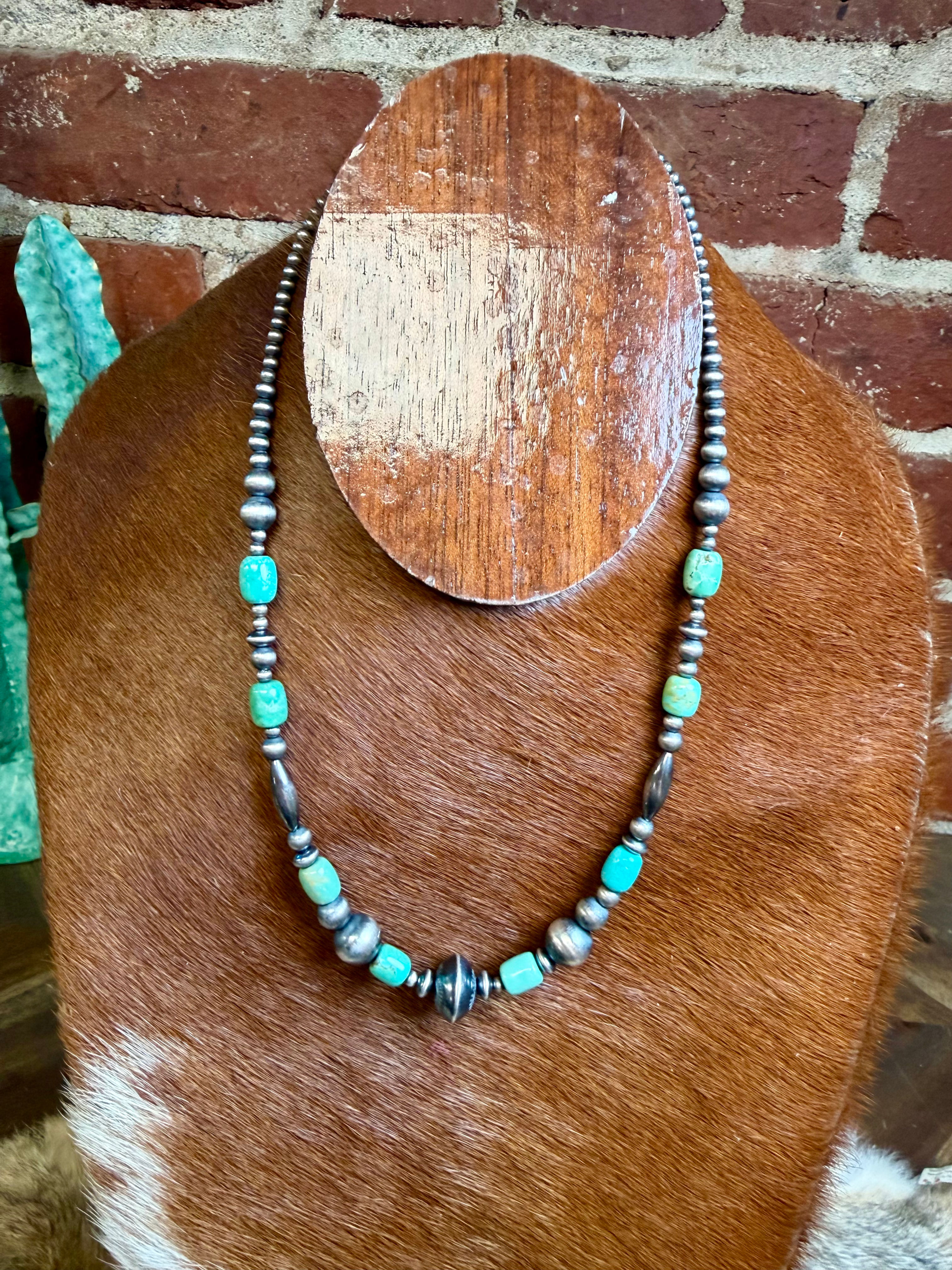 19” Navajo Pearl & Turquoise 