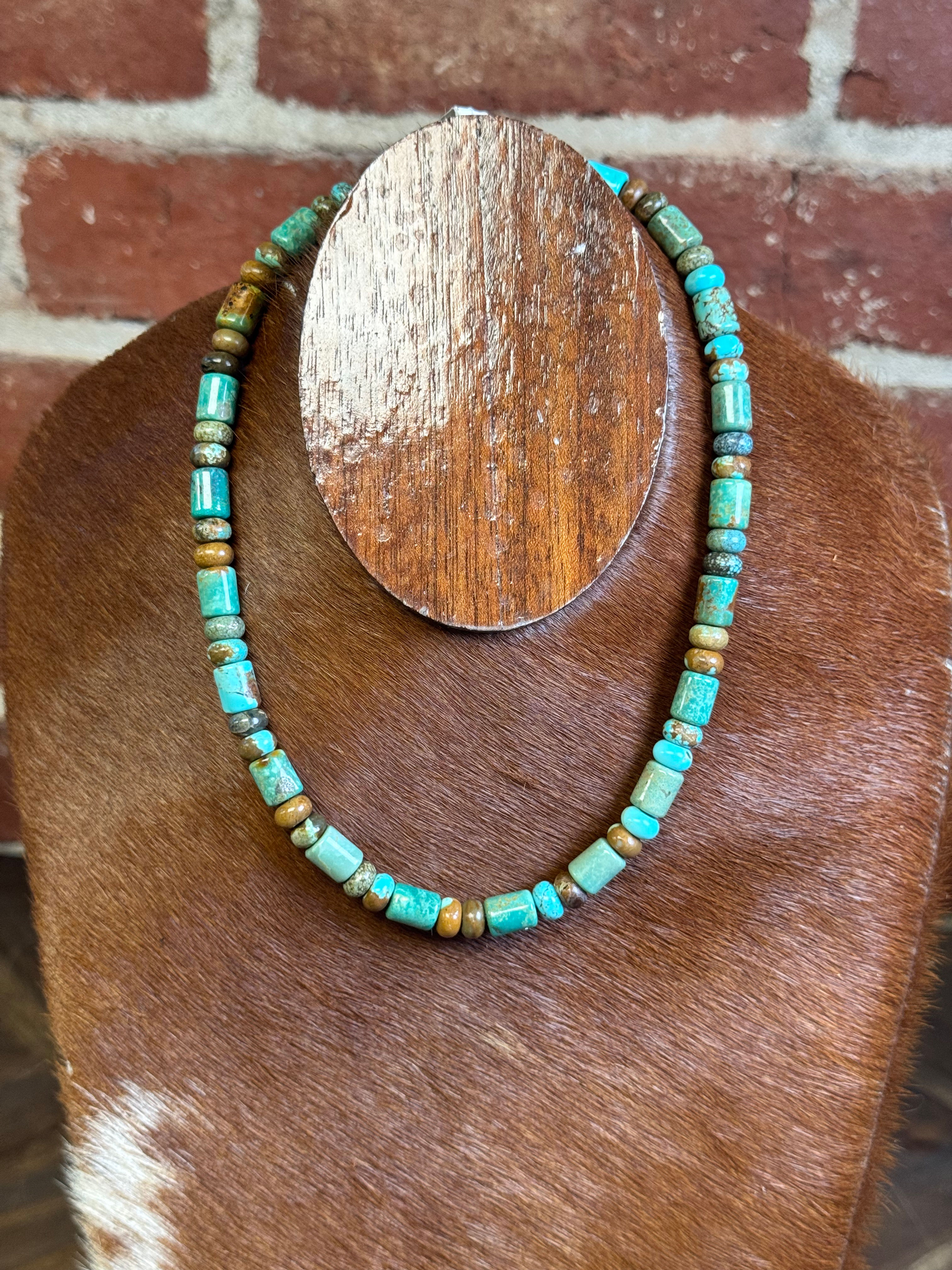 18” - Turquoise Barrel Bead 