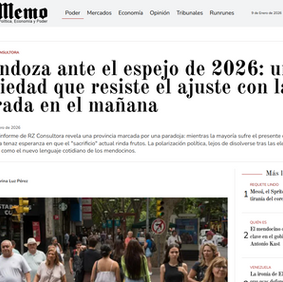 MEMO: Mendoza ante el espejo de 2026: una sociedad que resiste el ajuste con la mirada en el mañana