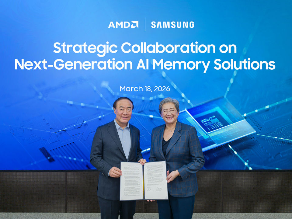 Young Hyun Jun, Vicepresidente y CEO de Samsung Electronics; y Lisa Su, Presidenta y CEO de AMD