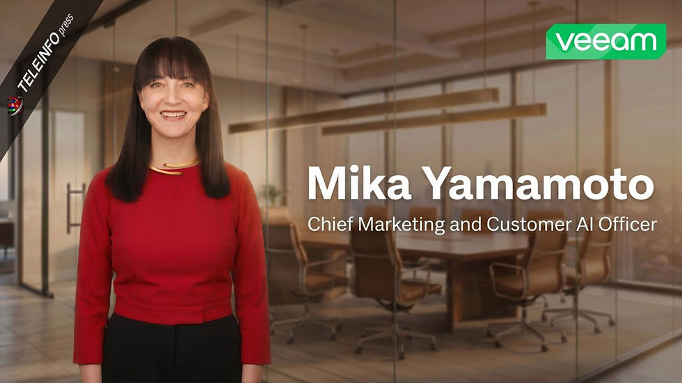 MIKA YAMAMOTO ASUME COMO NUEVA DIRECTORA DE MARKETING E IA PARA CLIENTES EN VEEAM