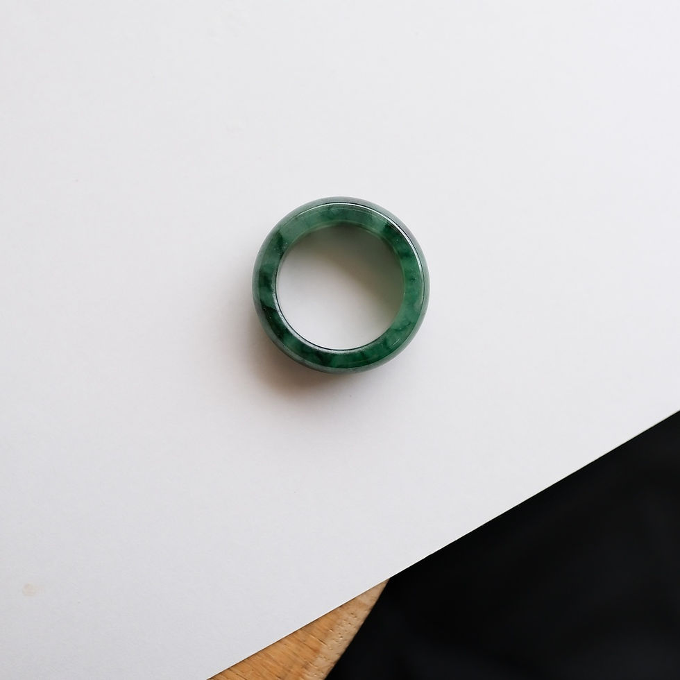 サムネイル： 翡翠リング『IMPERIAL GREEN JADE RING』＃17 99624