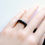 縮圖：翡翠リング『SHINY BLACK JADE RING』#12 98950