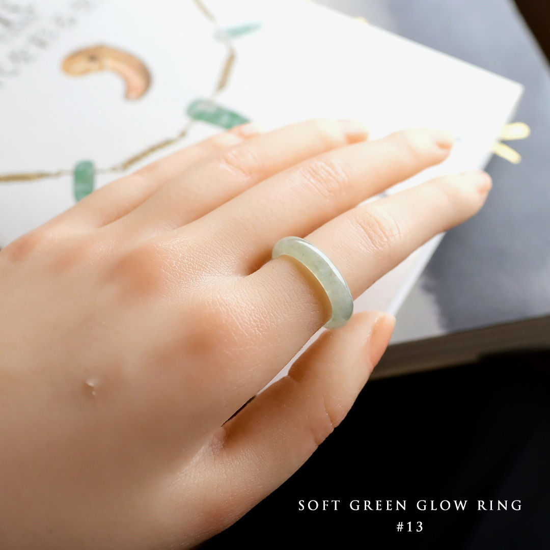 翡翠リング『SOFT GREEN GLOW RING』#13 99269