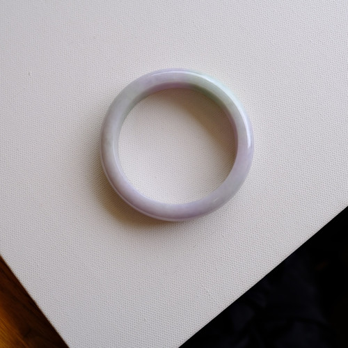 翡翠バングル 57.8mm『FUJIKASUMI』99568 | Jadeite Bangle | 翡翠専門