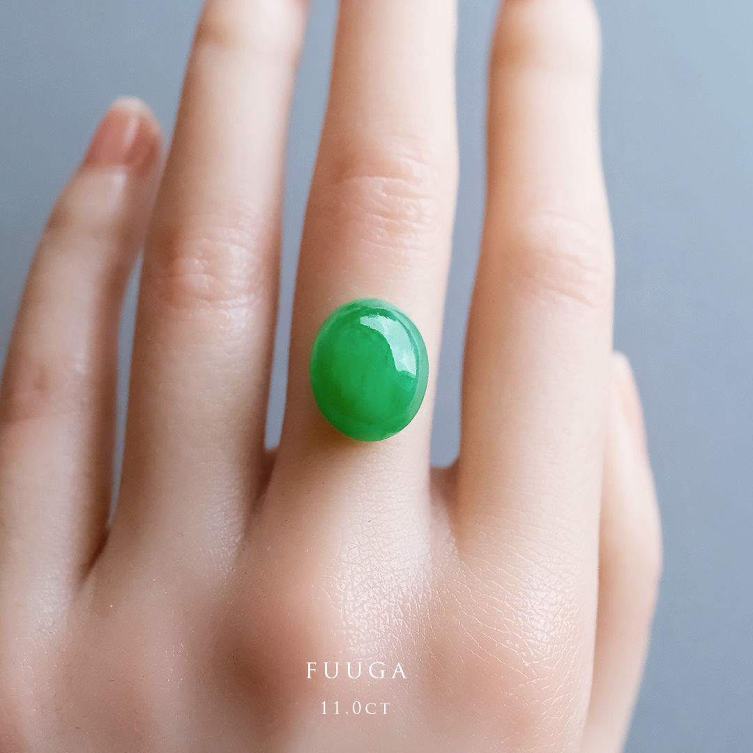 翡翠ルース【FUUGA】11.0ct 97692