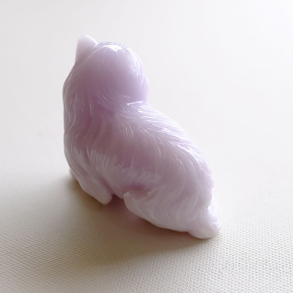 Thumbnail: 翡翠置物【LAVENDER CAT】98273
