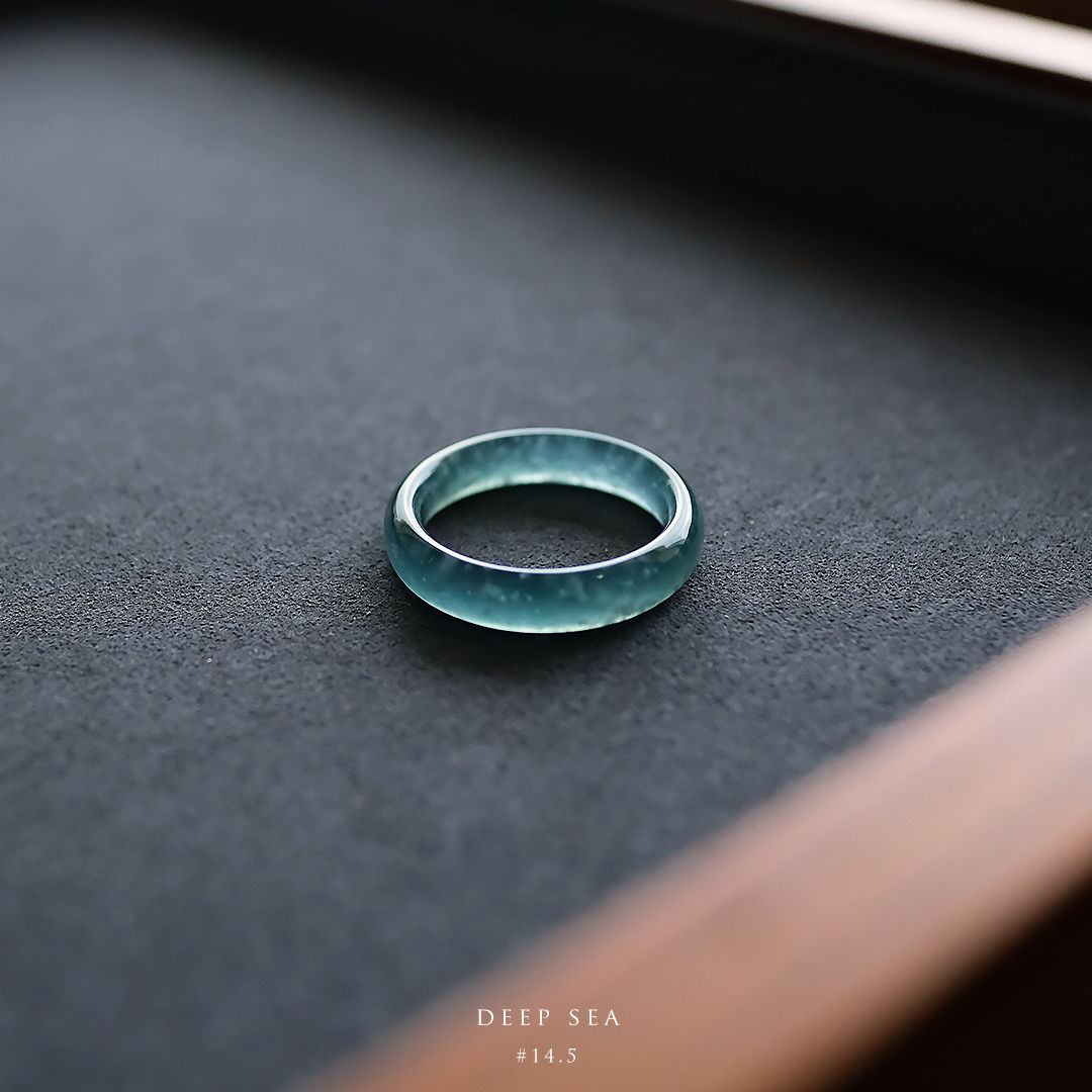 翡翠リング『DEEP SEA』#14.5 98701