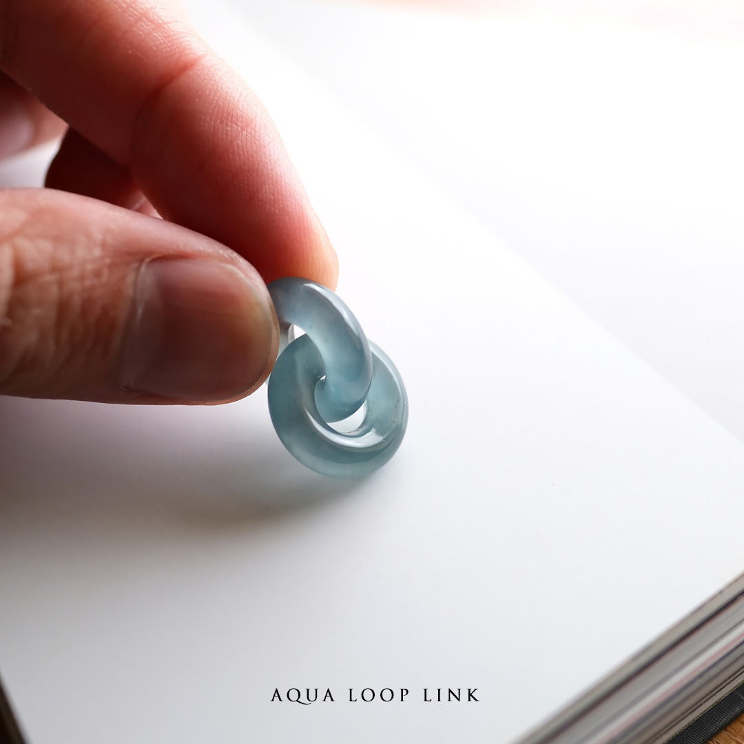 翡翠フープ【AQUA LOOP LINK】99288