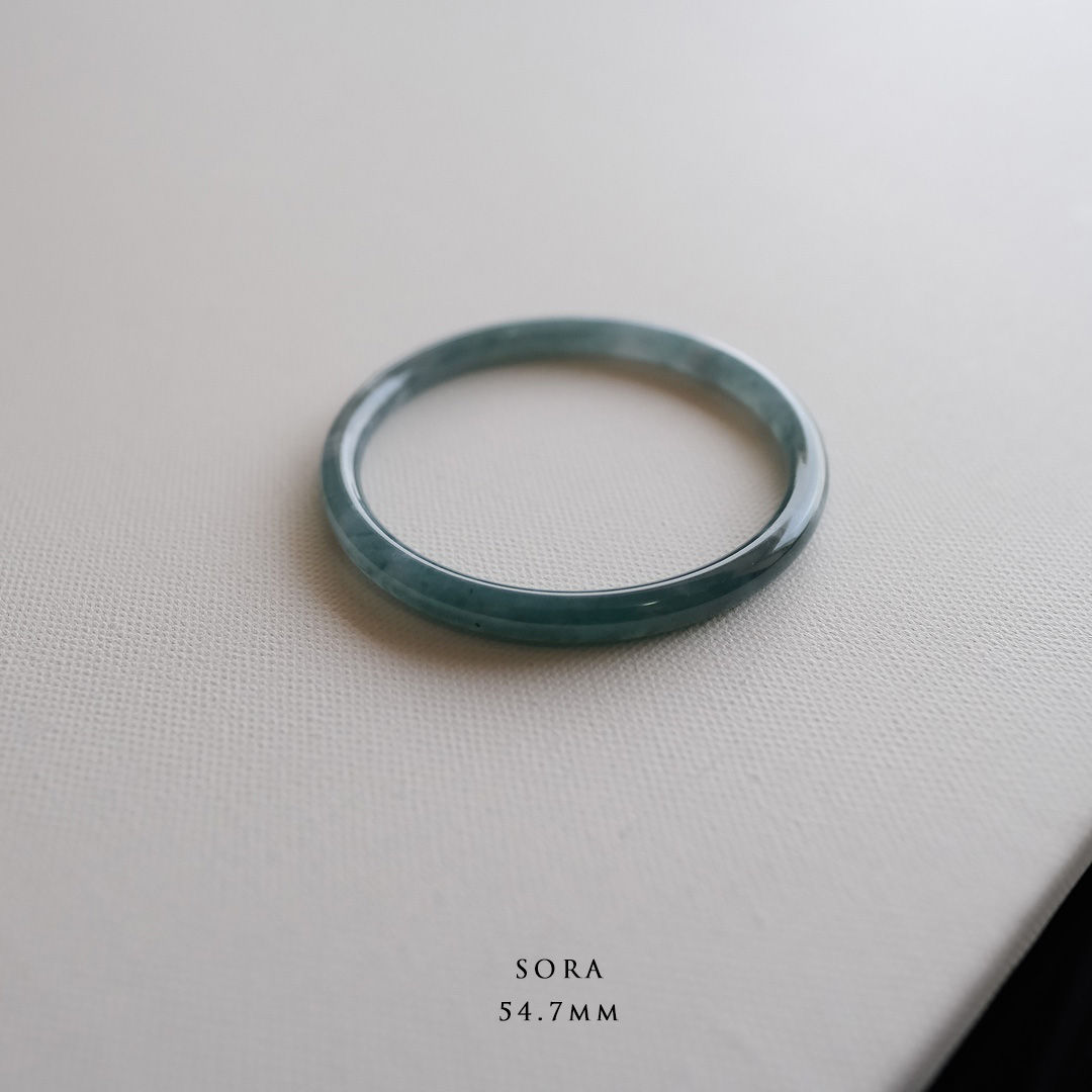 翡翠バングル 54.7mm『SORA』99531