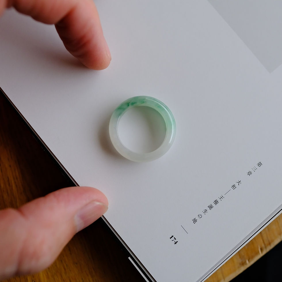 Thumbnail: 翡翠リング『MINT JADE BAND RING』#18 99625