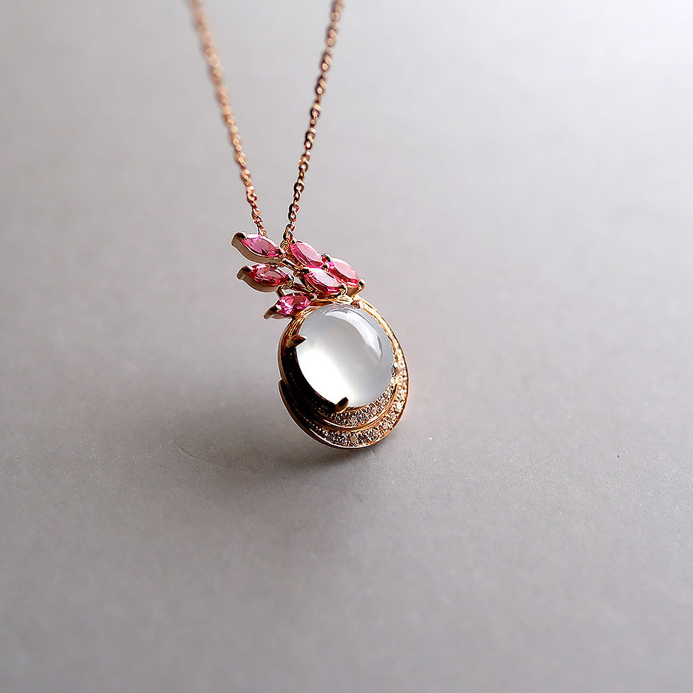 サムネイル： 翡翠ネックレス『RAKUEN』99114/No.795