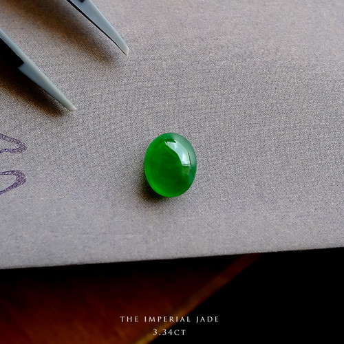 翡翠ルース『THE IMPERIAL JADE』3.34ct 98773 | 翡翠専門店 ジョイテック