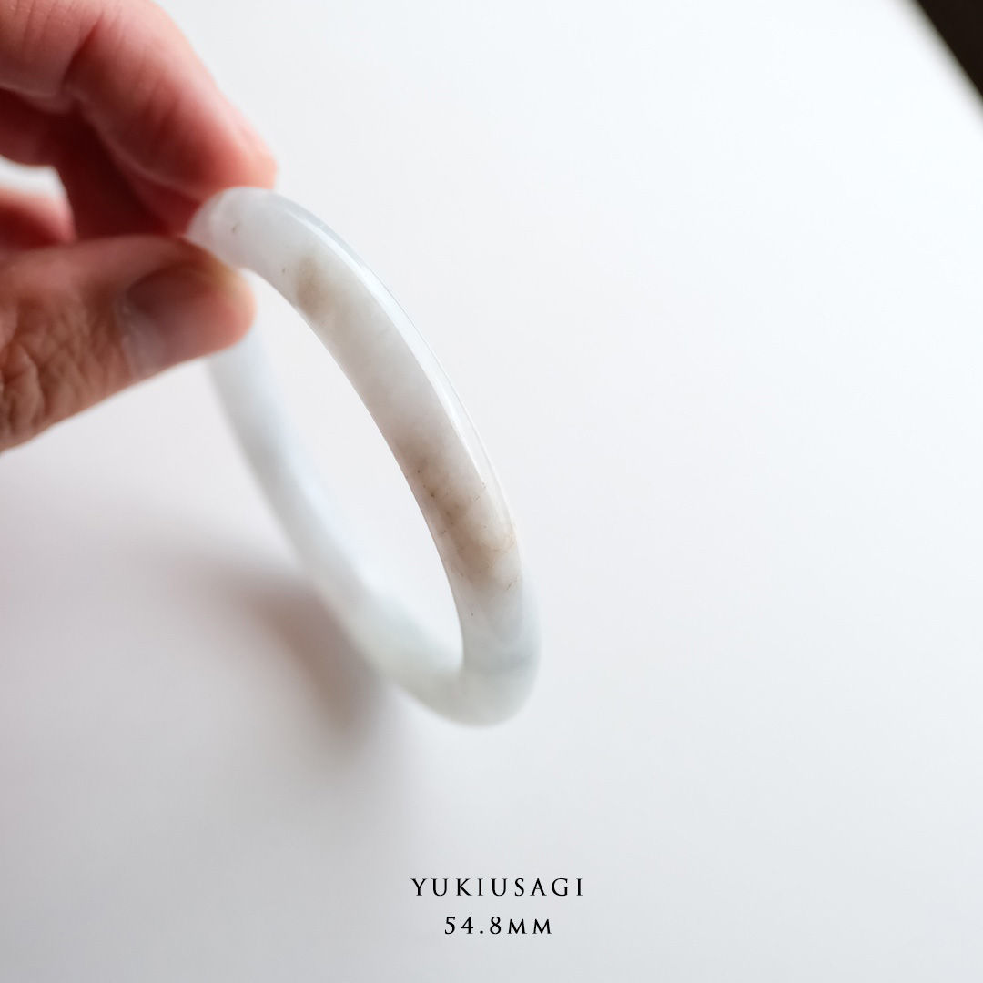 翡翠バングル『YUKIUSAGI』54.8mm 99502