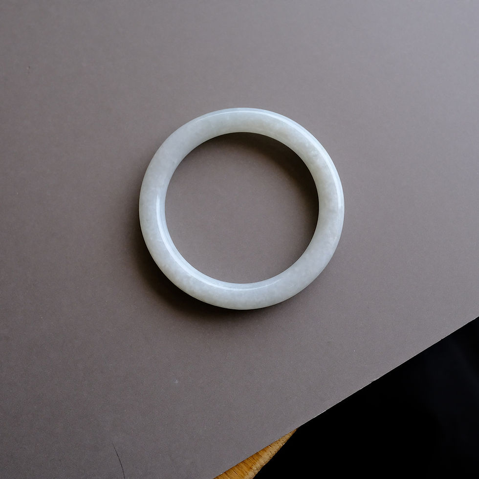 サムネイル： 翡翠バングル 50.4mm『TSUKISHIRO』99914 Jadeite Bangle