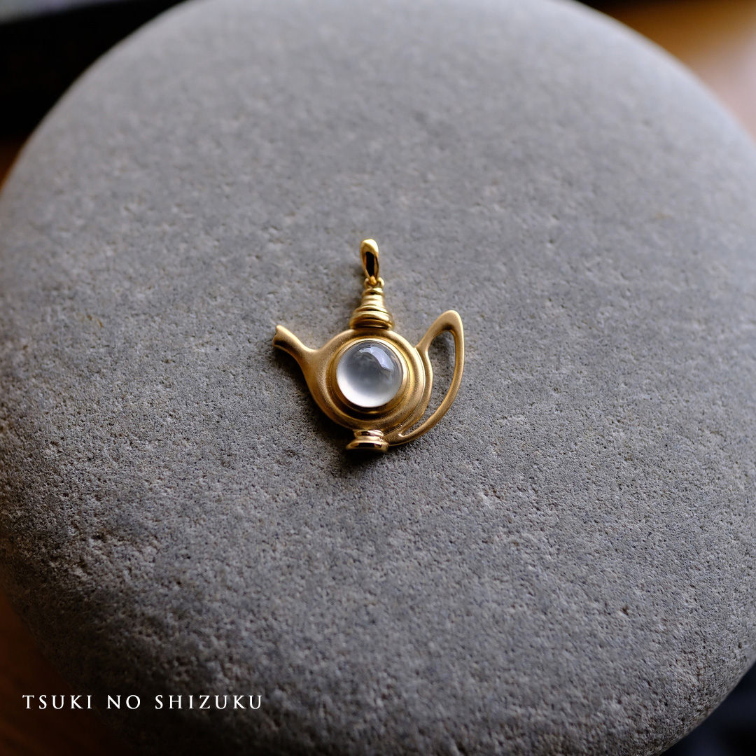 翡翠ネックレス『TSUKI NO SHIZUKU』i99752 Jade pendant top