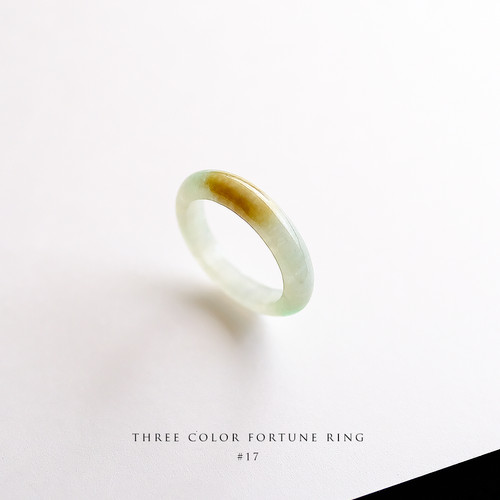 翡翠リング #17【THREE COLOR FORTUNE RING】97491 | 翡翠専門店