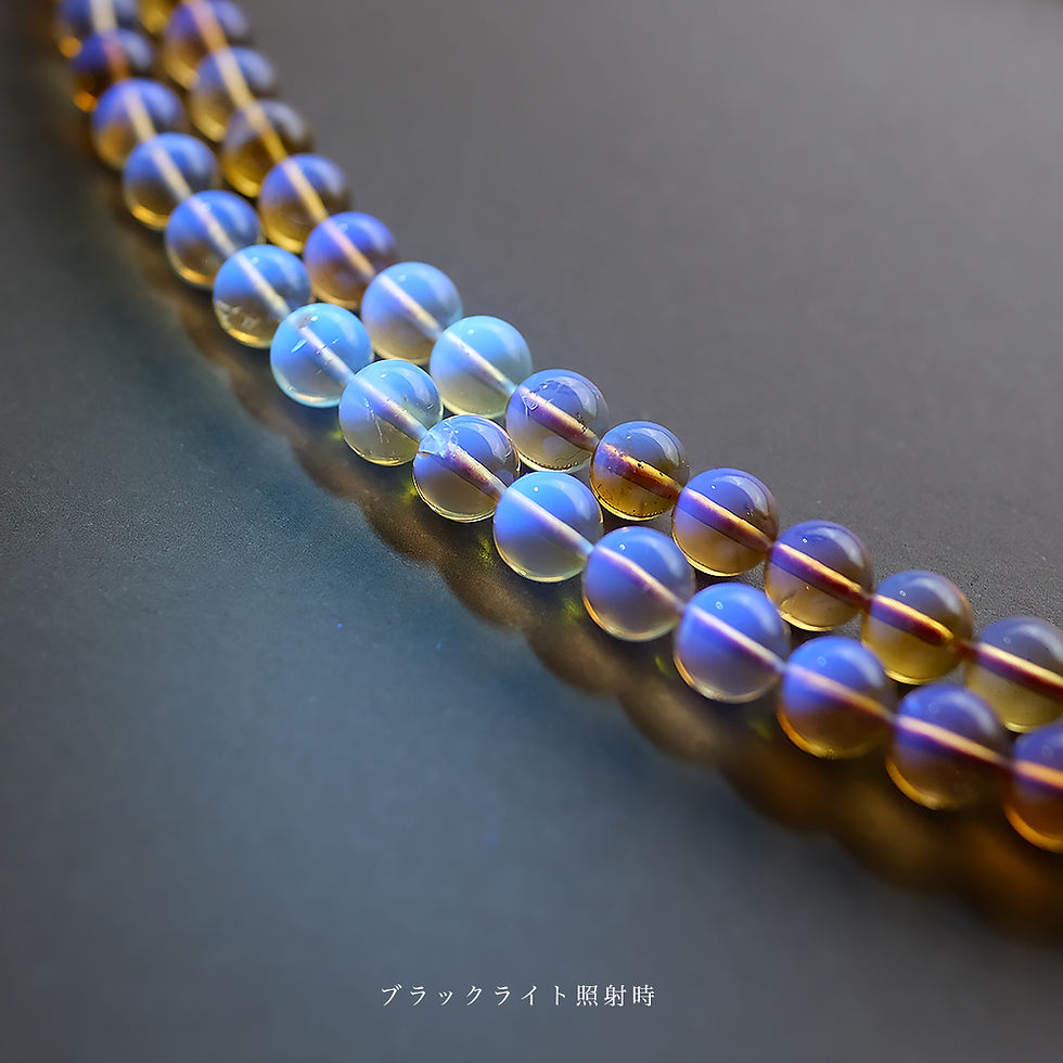縮圖：琥珀ネックレス【GOLDEN AGE】k-v180