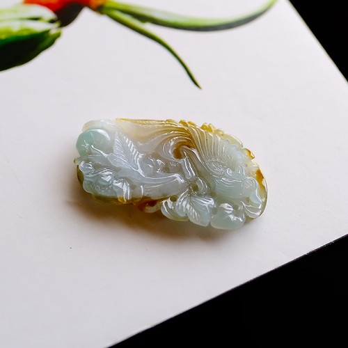 翡翠彫刻『BURMESE PHOENIX』98618 | 翡翠専門店 ジョイテック