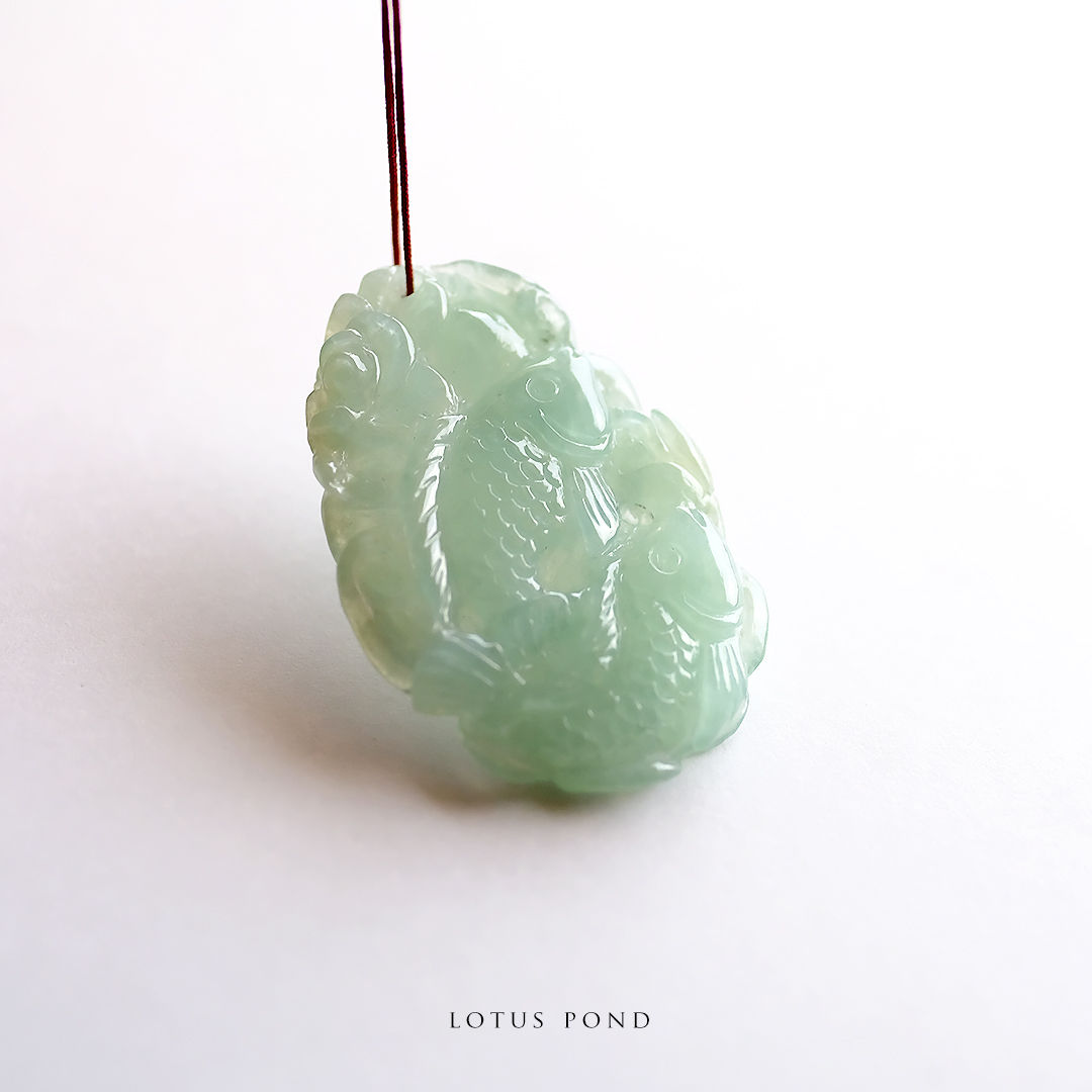 翡翠彫刻『LOTUS POND』98630