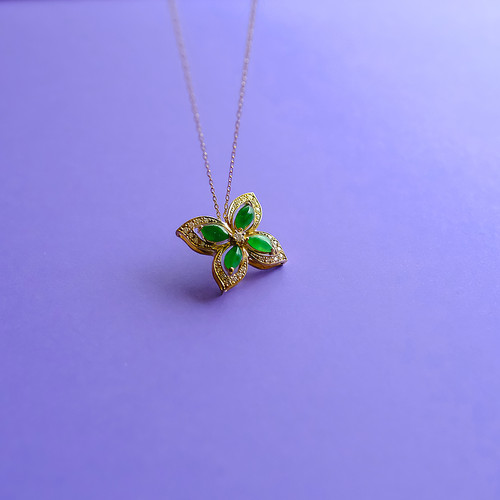 翡翠ネックレス 【BUTTERFLY】94849/428 | 翡翠専門店 ジョイテック