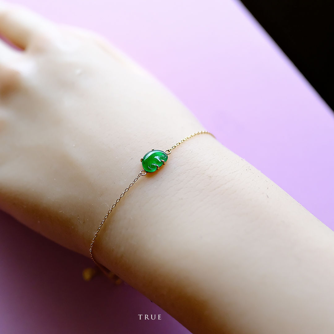翡翠ブレスレット『TRUE』98550/No.508