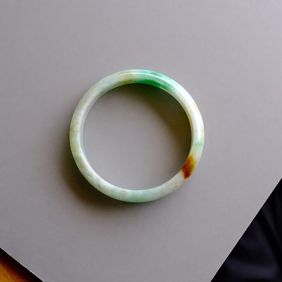 Thumbnail: 翡翠バングル  56.3mm『IRODORI』 L98669