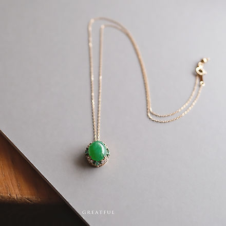 翡翠ネックレス『Greatful』98492/No.337 | 翡翠専門店 ジョイテック