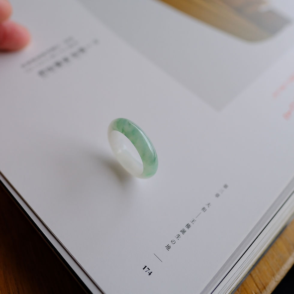 Thumbnail: 翡翠リング『MINT JADE BAND RING』#18 99625