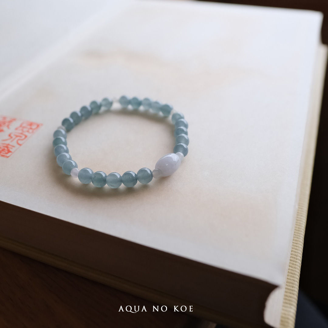 翡翠ブレスレット『AQUA NO KOE』99545 | Jdeite Bracelet