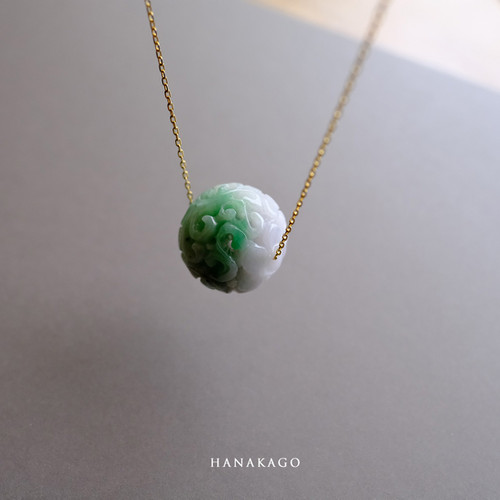 翡翠彫刻【HANAKAGO】99707 | 翡翠専門店 ジョイテック