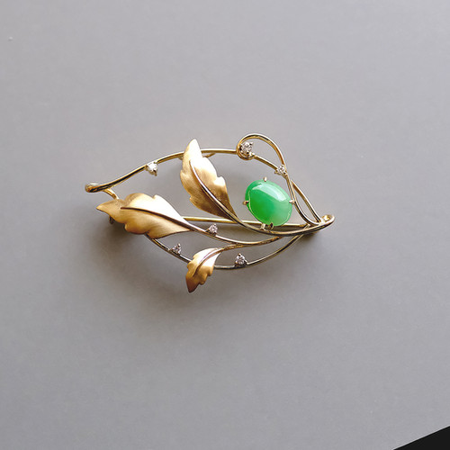 翡翠ブローチ【PROSPERITY】96145/1109 | 翡翠専門店 ジョイテック