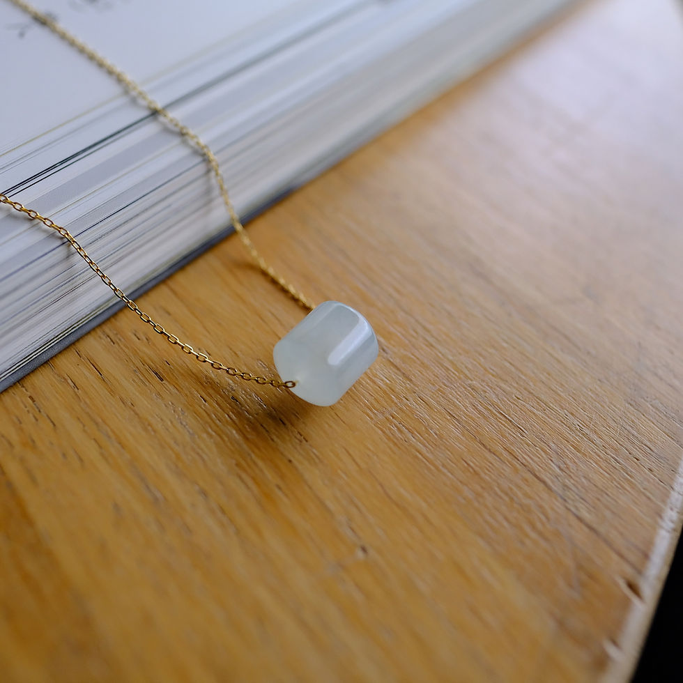 Thumbnail: 翡翠フープ【HAKUAI】99901 Jade pendant top