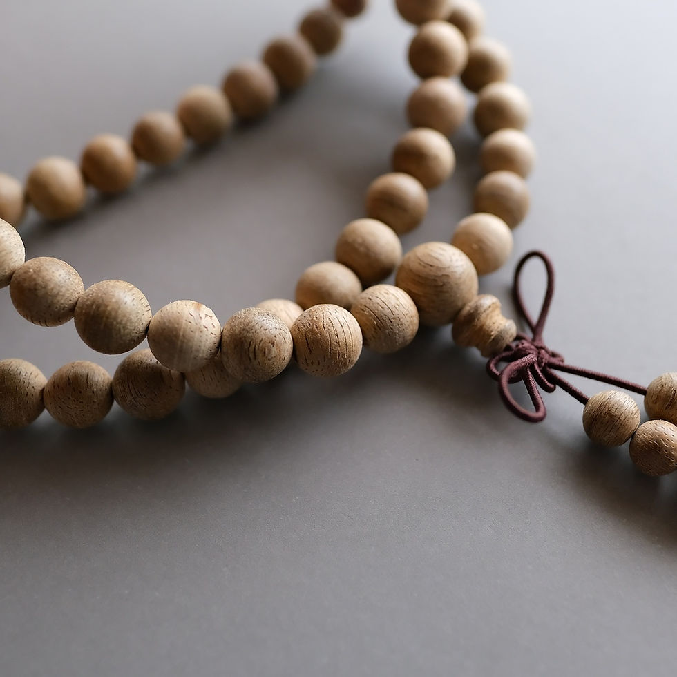 サムネイル： 沈香数珠・ネックレス 【KOH NO KOE】j-021 | Agarwood Necklace