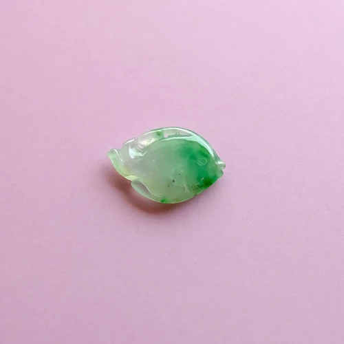 ■翡翠玉の神獣双池文硯■約6吋■天然石の鑑賞硯■黄布付属■（検）碧玉 □翡翠玉の神獣双池文硯□約6吋□天然石