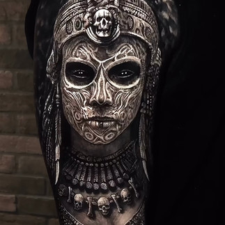 Mayan Tattoo | Straight Lines Tattoo