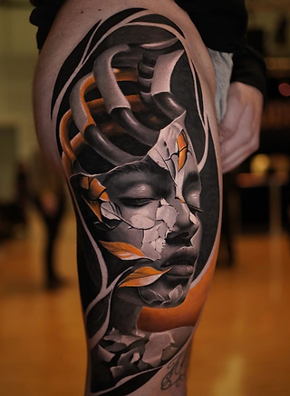 Athena Tattoo London | Straight Lines Tattoo