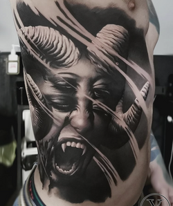 monster tattoo
