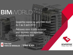 BIM World 2019, Gexpertise sur le stand N°A24