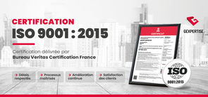 Visuel_Certificats ISO9001:2015 Gexpertise