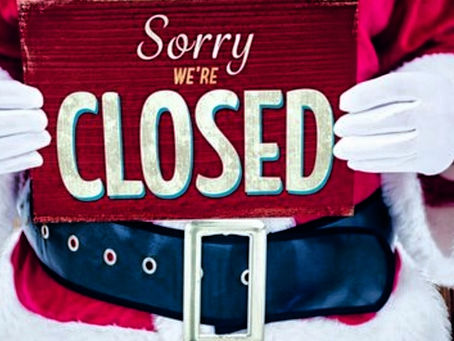 Closed December 22-25