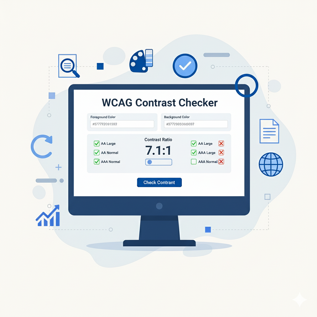 Imagem ilustrativa da ferramenta Checadora de Contraste WCAG